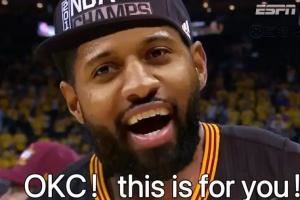 OKC！This is for You！其实乔治才是雷霆夺冠的最大功臣🤣
